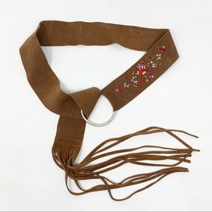 Abercrombie & Fitch | Boho Suede Floral Belt